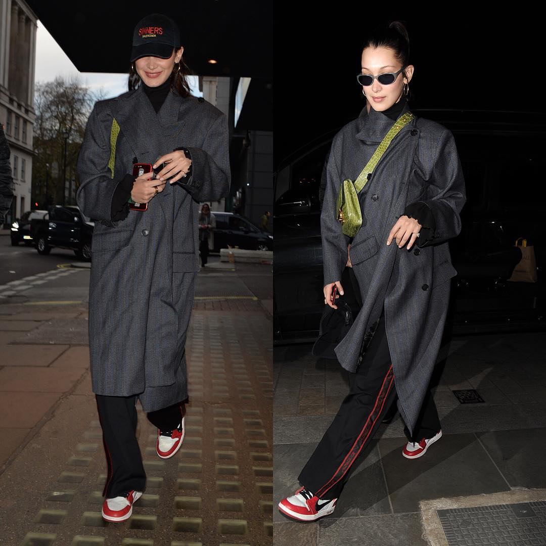 SPOTTED: Bella Hadid in Balenciaga and Nike x Off-White
