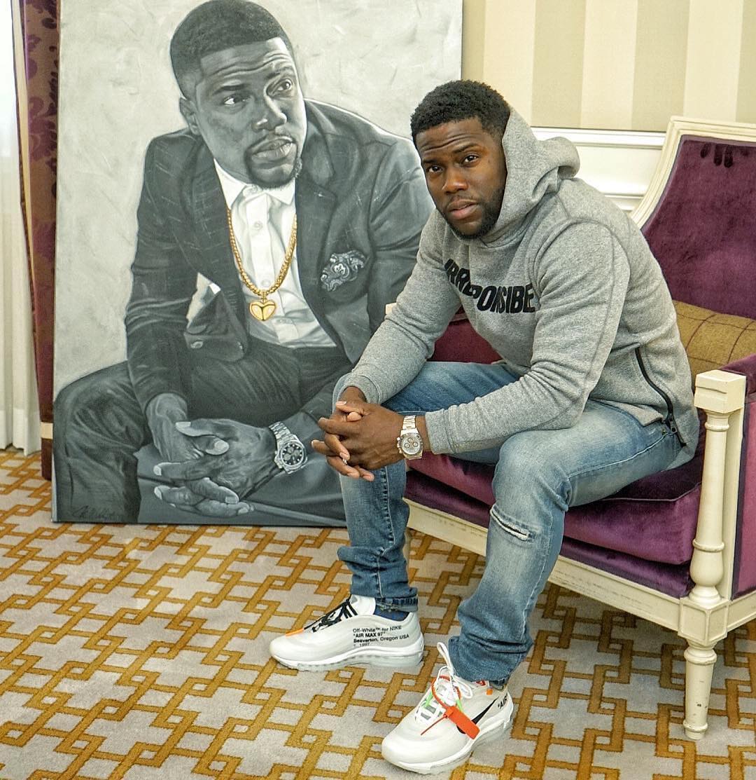 SPOTTED: Kevin Hart in Off-White™ x Nike Air Max 97’s