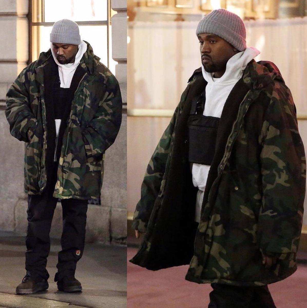 SPOTTED: Kanye West In Milan Wearing Alyx Studio & Yeezy Season