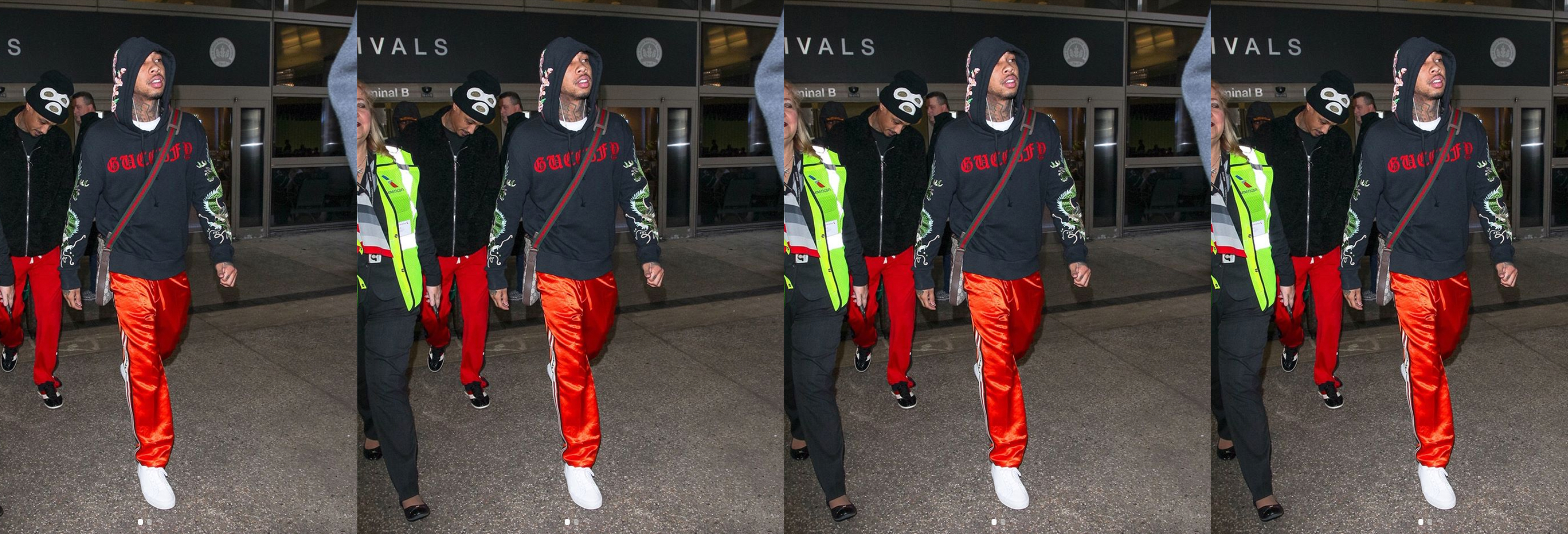 SPOTTED: Tyga Wearing Gucci And Common Projects