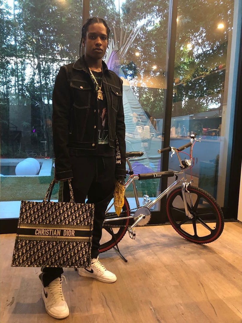 SPOTTED: A$AP Rocky Sporting Dior Homme