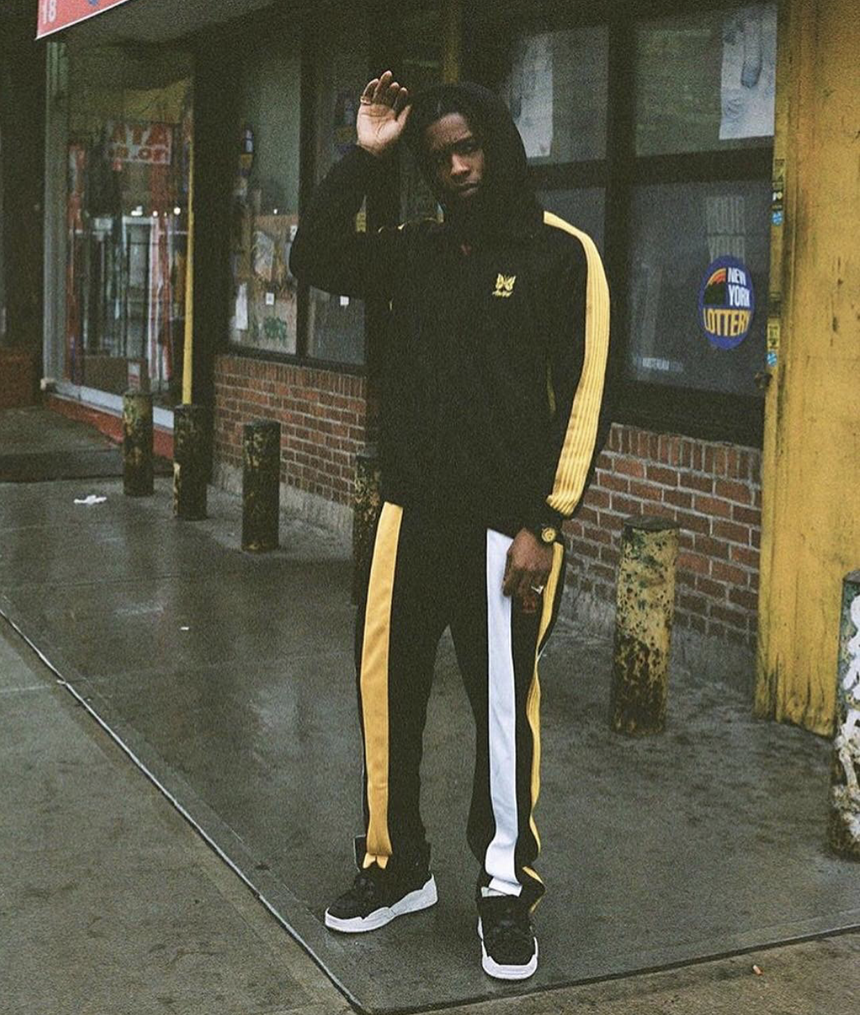SPOTTED: A$AP Rocky Debuts AWGE x Needles Collab