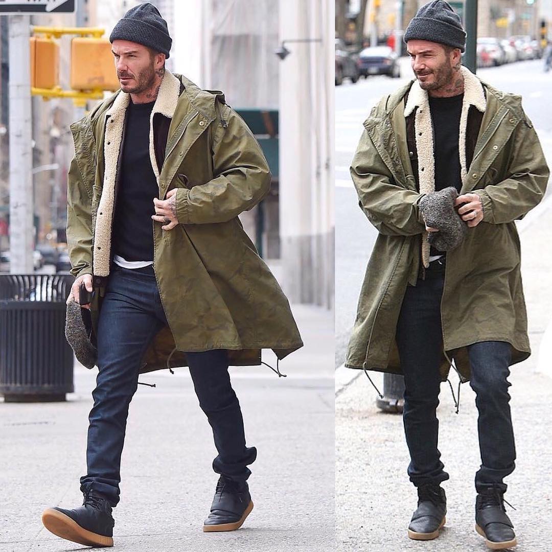 SPOTTED: David Beckham in Kent & Curwen and Adidas
