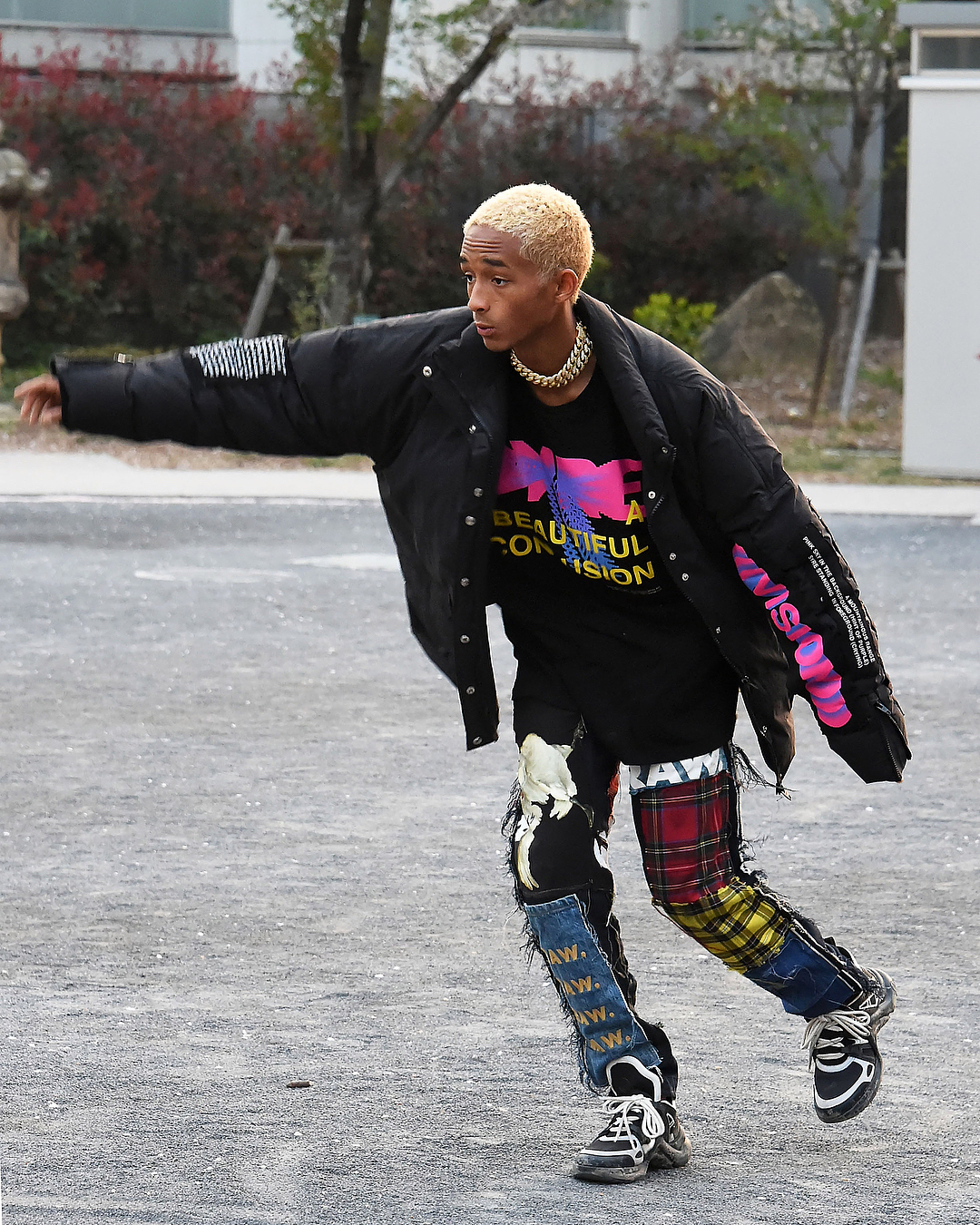 SPOTTED: Jaden Smith in MSFTSrep, G-Star RAW and Louis Vuitton