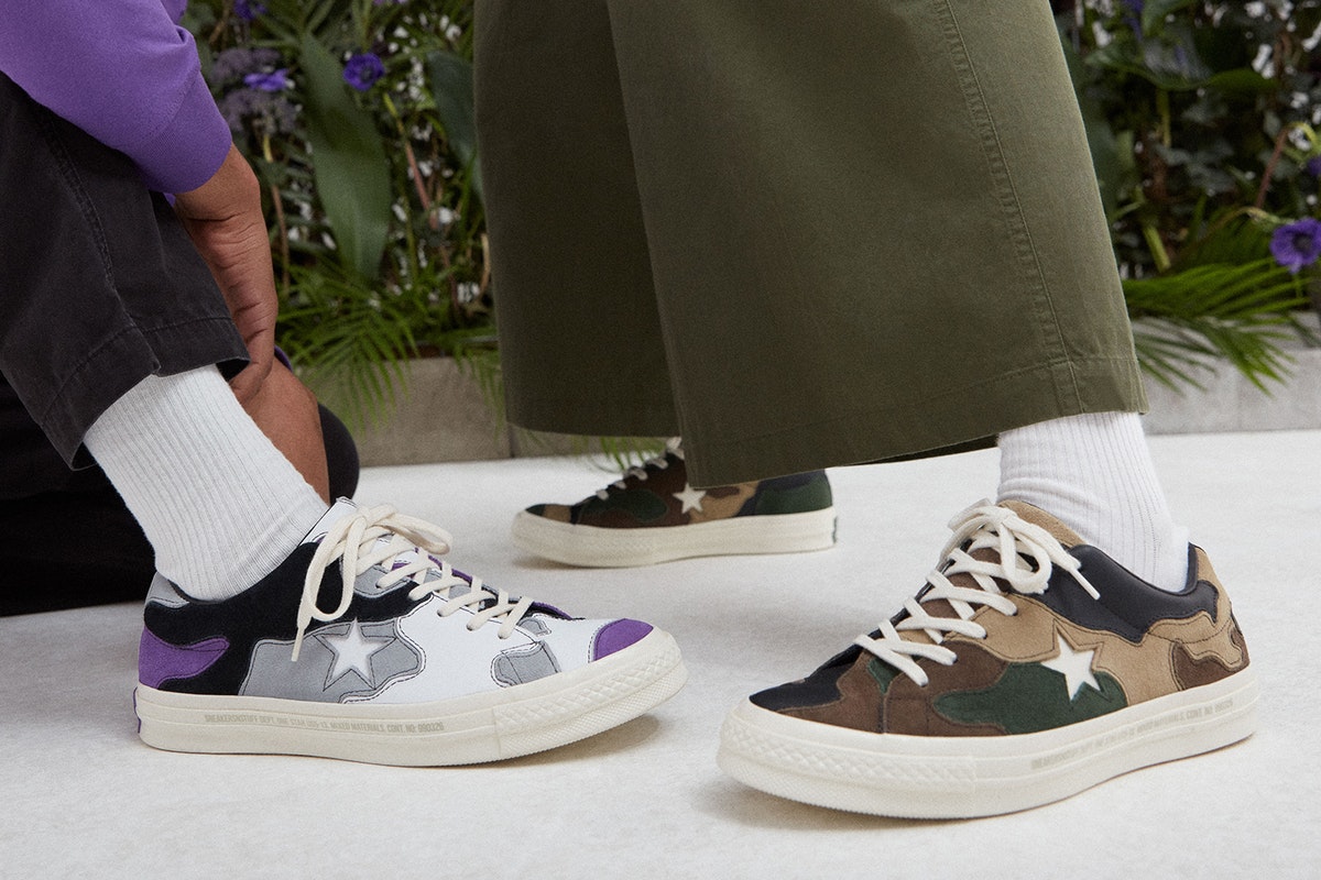 Converse x Sneakersnstuff Collaborative Camouflage One Star