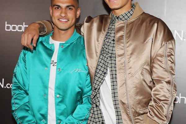 LONDON, ENGLAND - MAY 10:  Samir Kamani and Dele Alli (R) attend boohooMAN by Dele Alli Launch at Radio Rooftop on May 10, 2018 in London, England.  (Photo by David M. Benett/Dave Benett/Getty Images for boohooMAN) *** Local Caption *** Samir Kamani; Dele Alli