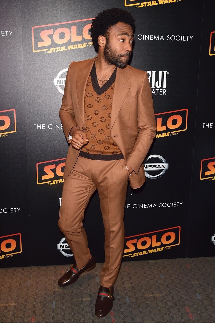 SPOTTED: Donald Glover Sports Gucci at a Special Screening of “Solo: A Star Wars Story”