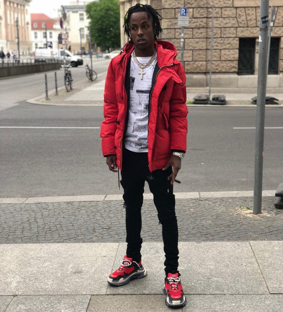 SPOTTED: Rich The Kid in Givenchy Coat & Balenciaga Trainers
