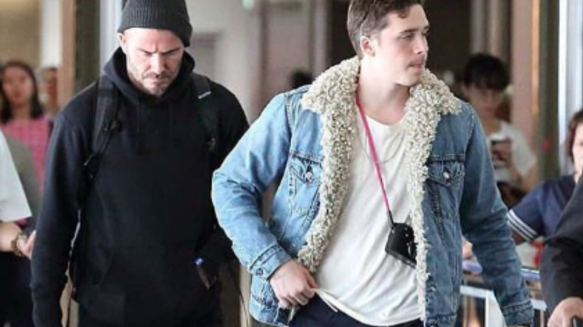 SPOTTED: David & Brooklyn Beckham At Tokyo International Airport
