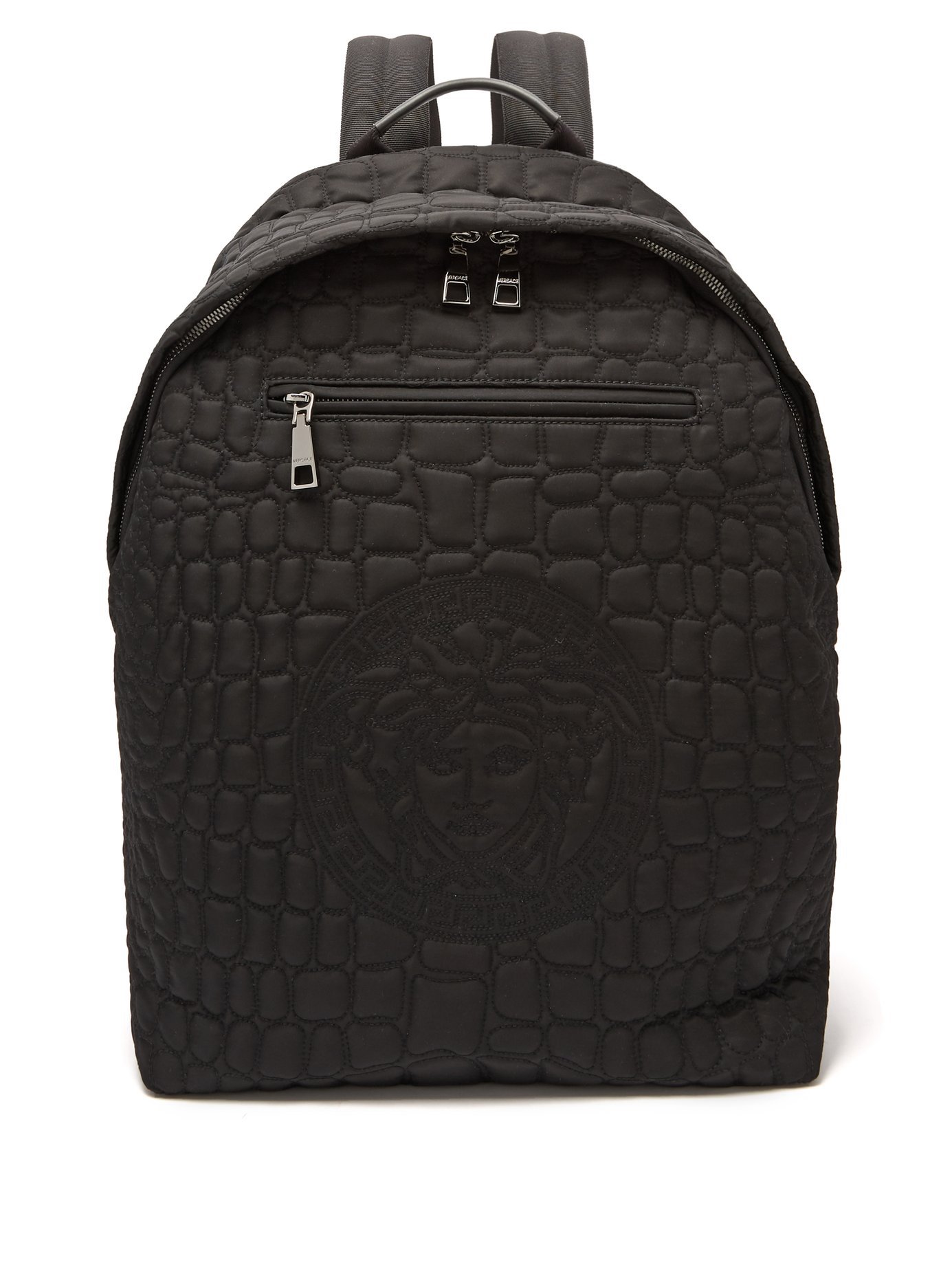 VERSACE Quilted nylon backpack