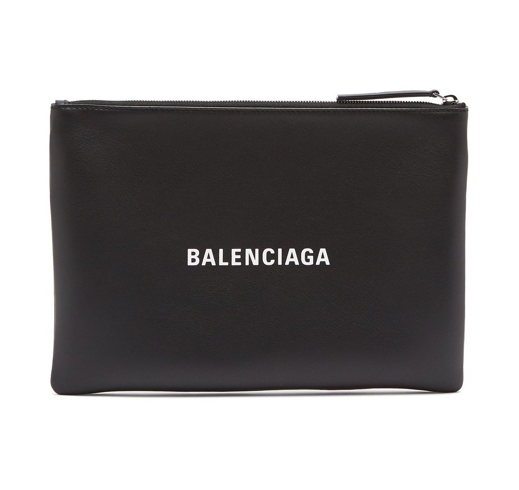 BALENCIAGA Everyday M leather pouch
