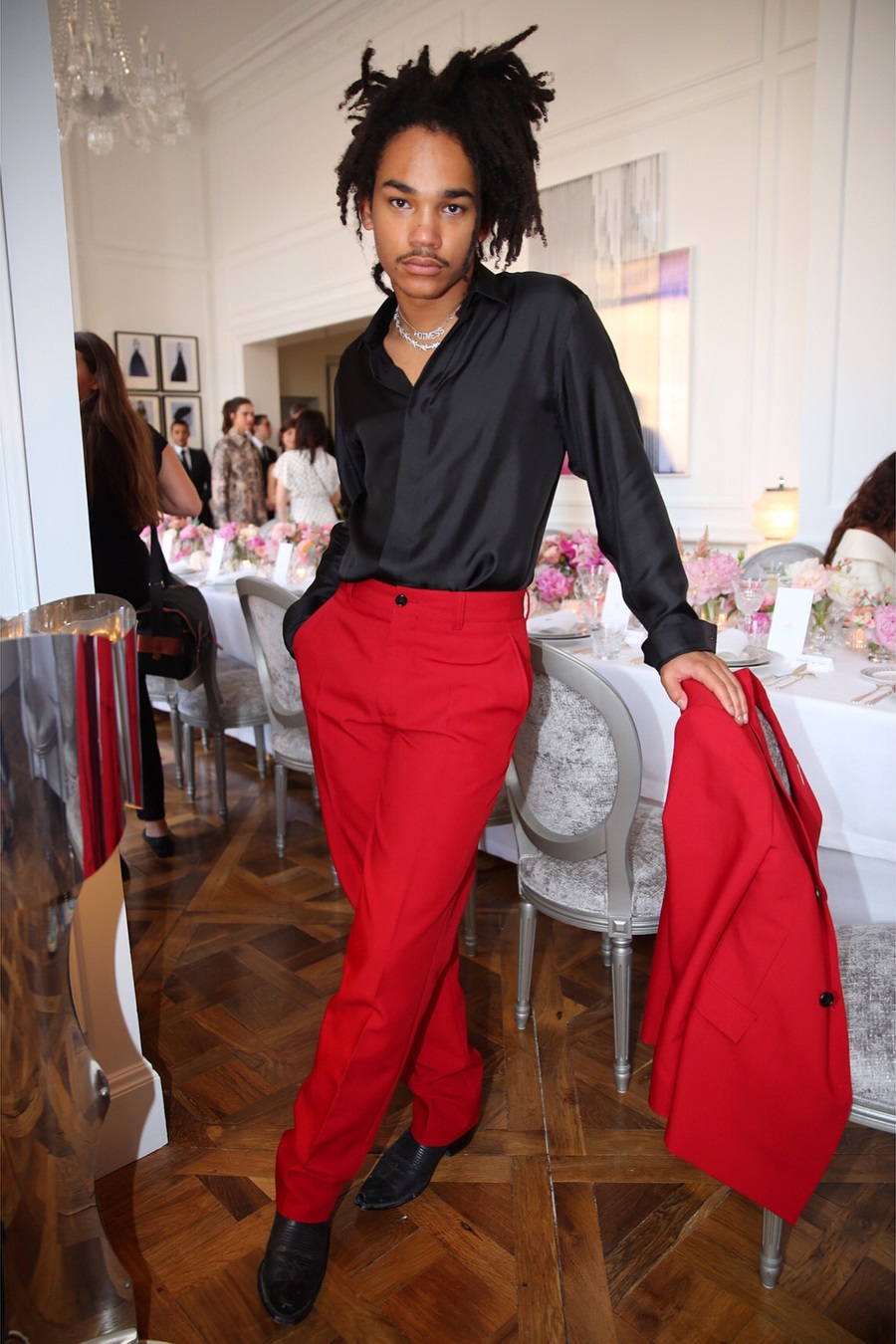 SPOTTED: Luka Sabbat Dresses in Smooth Christian Dior Suit