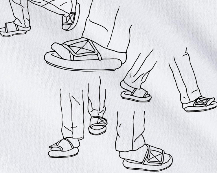 Diet Prada Drops YEEZY Undersized Sandals Parody T-Shirt