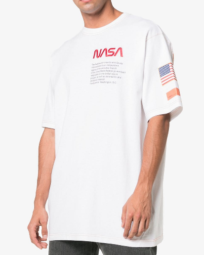 HERON PRESTON In London? Enjoy Same Day Delivery Inspired by Nasa embroidered cotton t-shirt