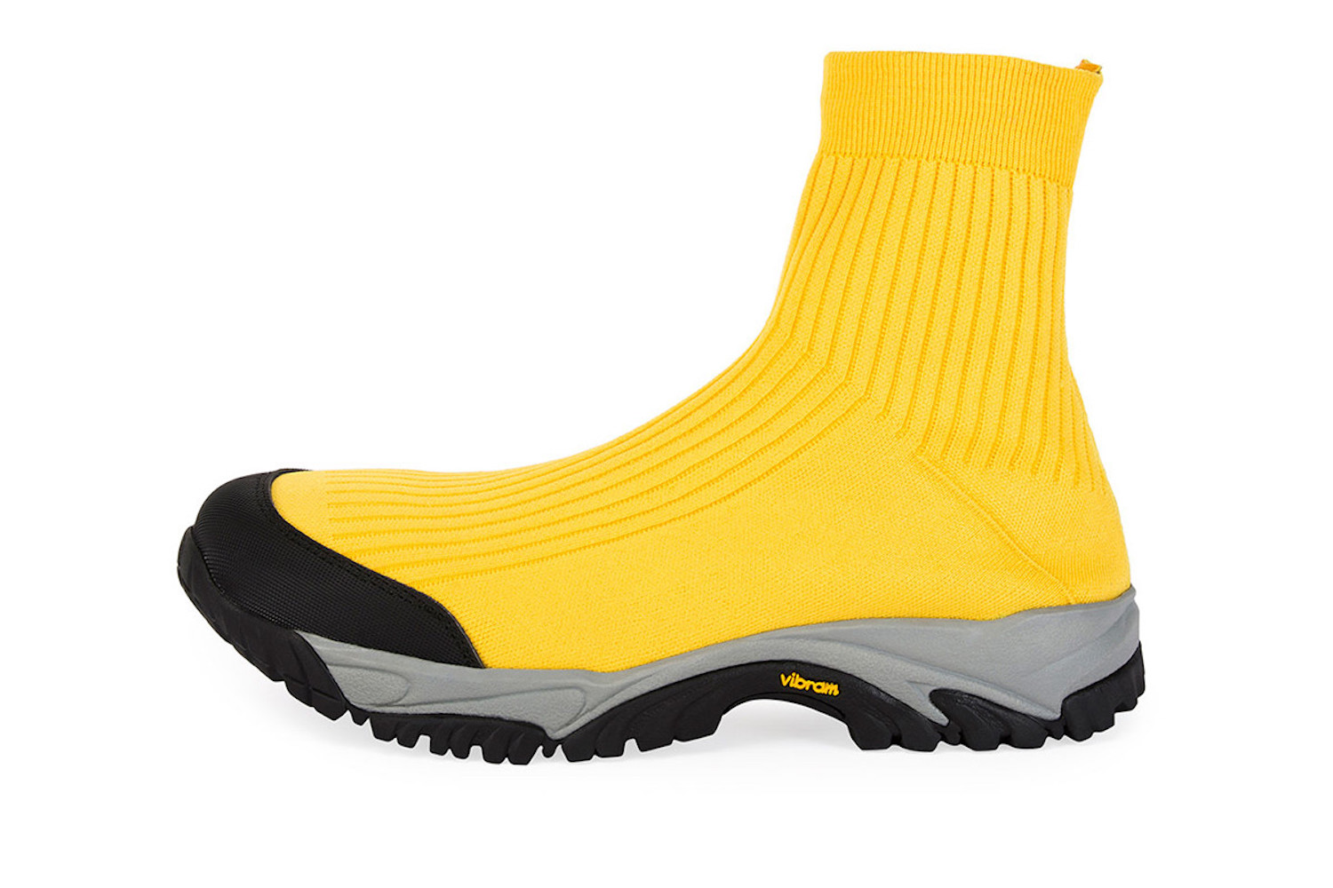 PAUSE or Skip: Maison Margiela Security High-Top Sock Runner in Yellow