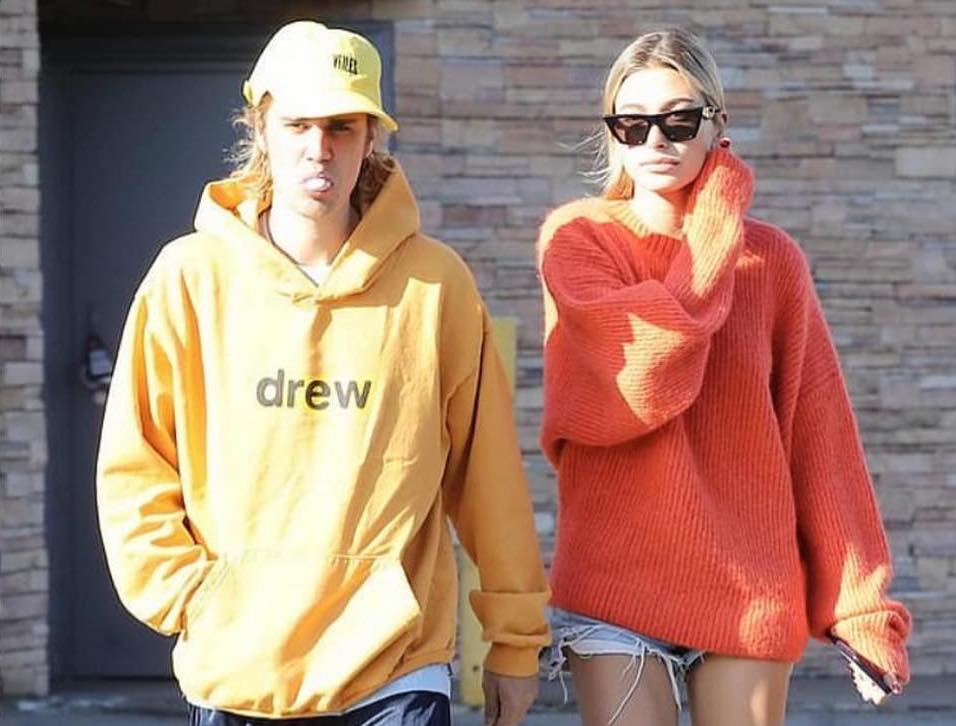 SPOTTED: Justin Bieber Out with Hailey Baldwin in Oversized Hoodie & Basketball Shorts