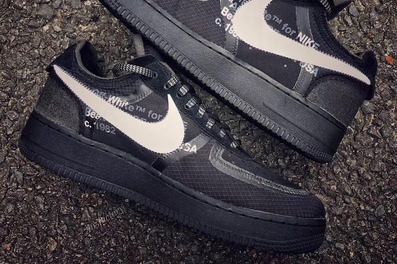 A New Black Colourway of the Off-White™ x Nike Air Force 1 Appears Online