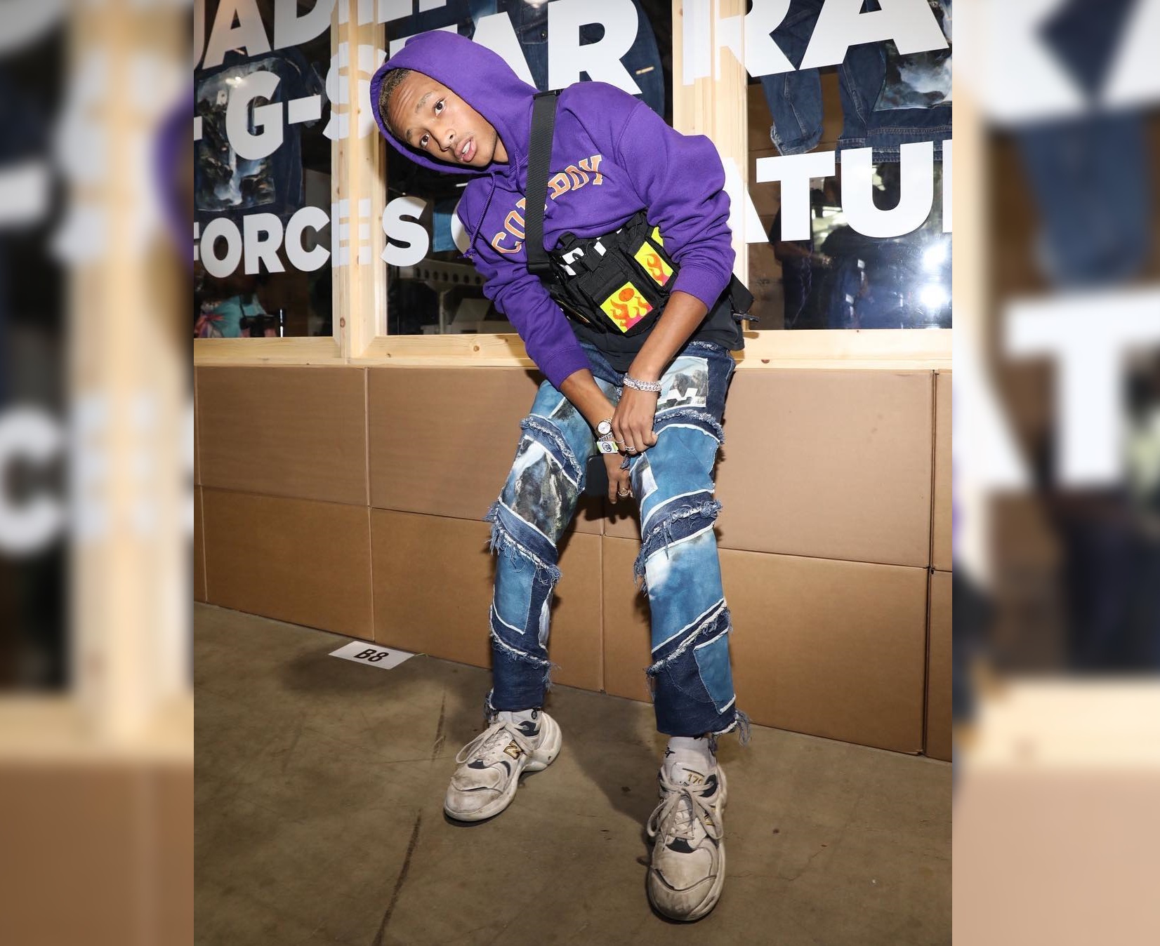 SPOTTED: Jaden Smith Adorned in G-Star RAW and Custom Louis Vuitton Sneakers