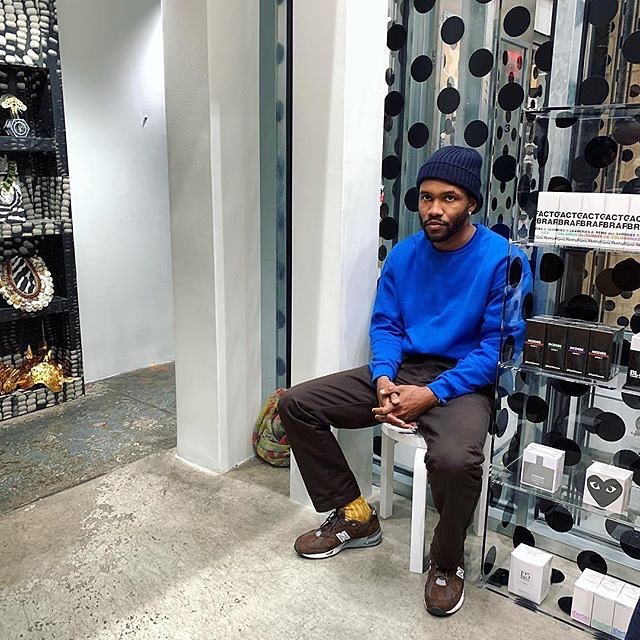 SPOTTED: Frank Ocean Goes Blue with Help from New Balance