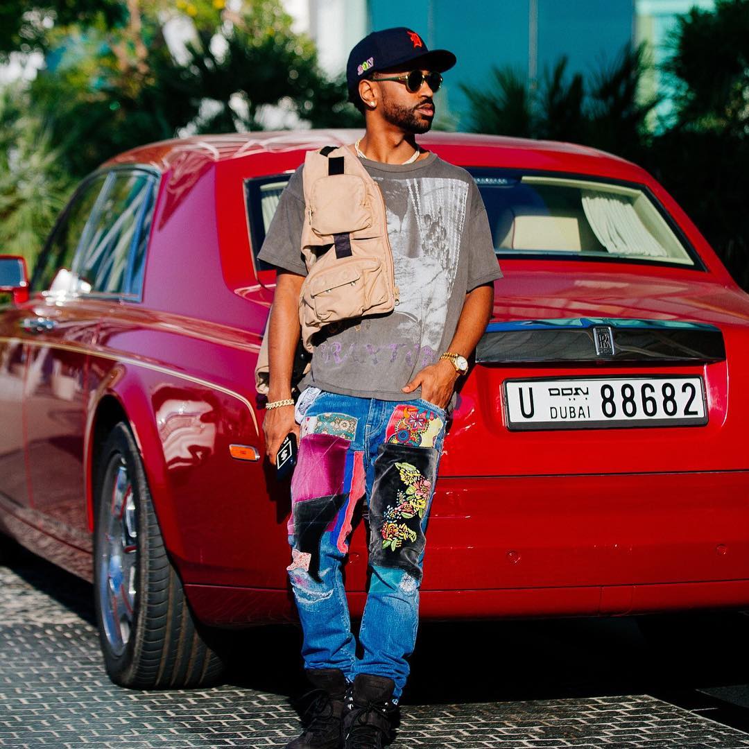 SPOTTED: Big Sean Opts for Graphic Denim in Dubai