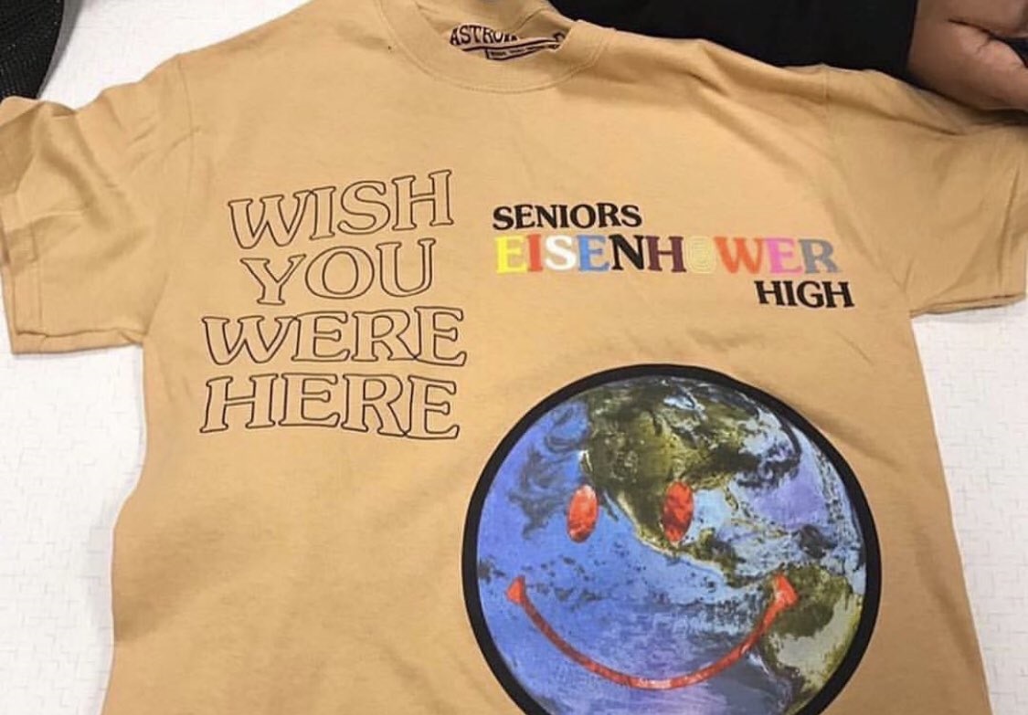 Here are the Travis Scott-Designed Houston High School Graduation T-Shirts