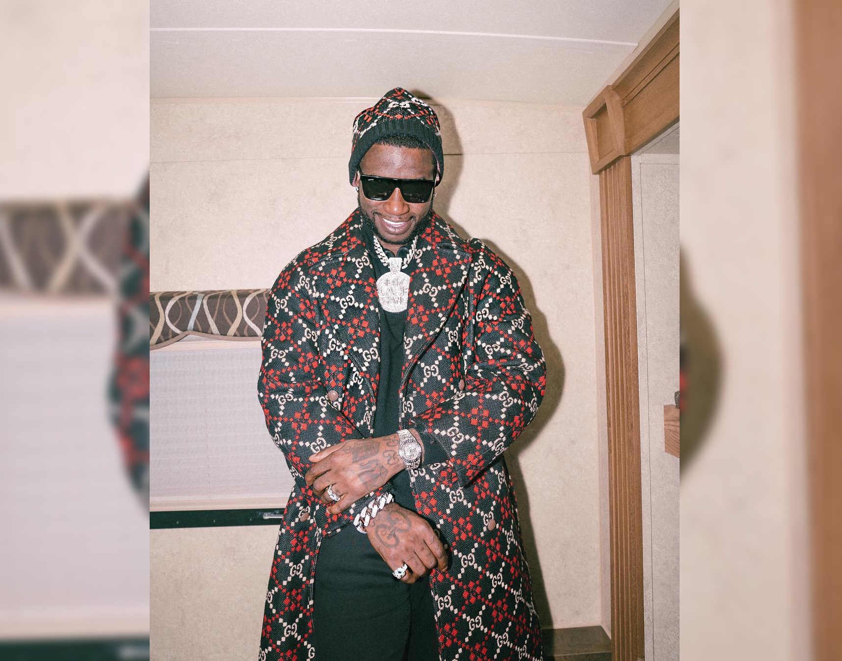 SPOTTED: Gucci Mane Covered in the Iconic GG Monogram