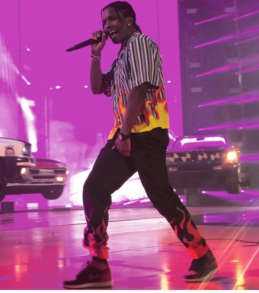 SPOTTED: ASAP Rocky Performs in All Prada Everything