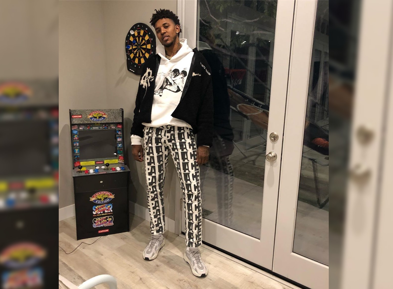 SPOTTED: Nick Young Rocks Palace, Seventh Heaven and YEEZYs