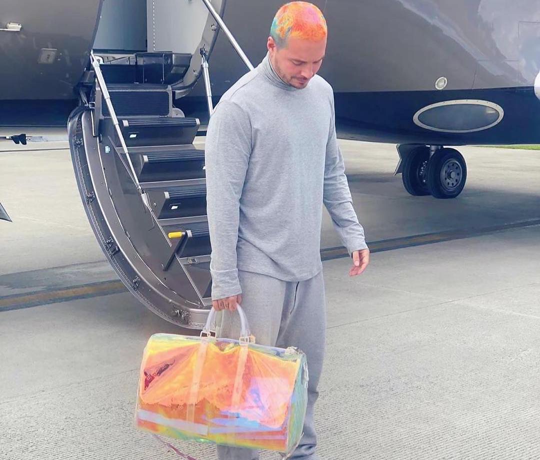 SPOTTED: J Balvin Showoff LVSS19 Sneakers and Bag