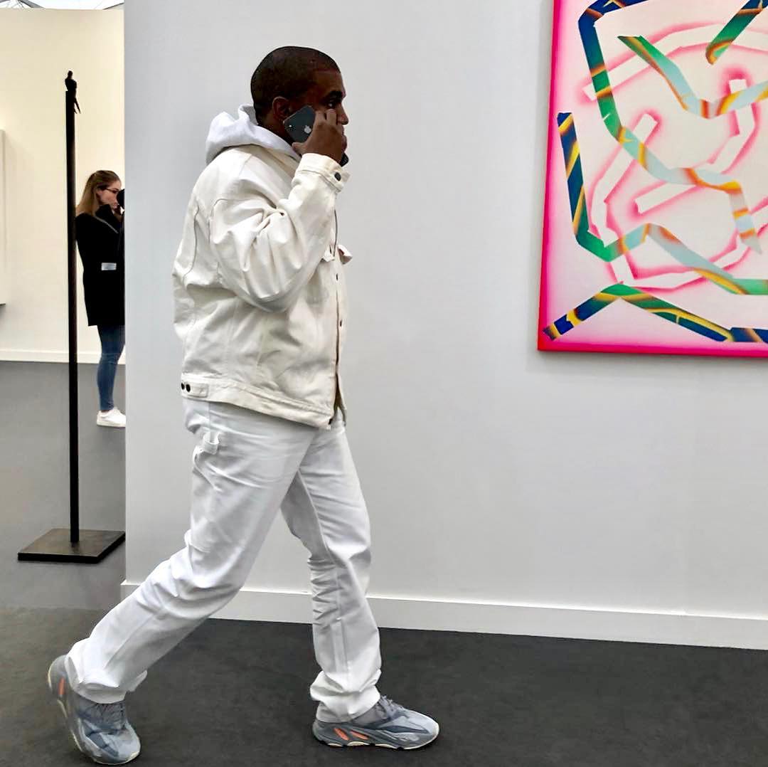 SPOTTED: Kanye West Attends Frieze Art Fair in All White Everything