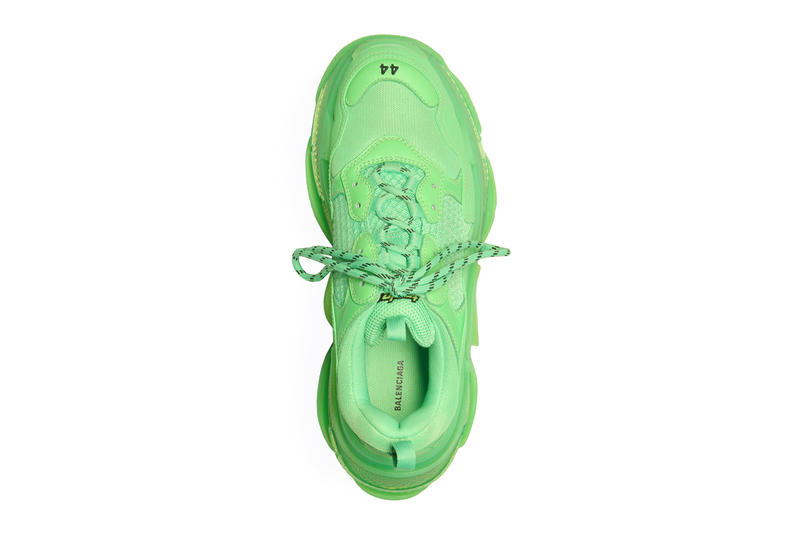 Take A Look At Balenciaga’s Neon Green Triple S Sneaker