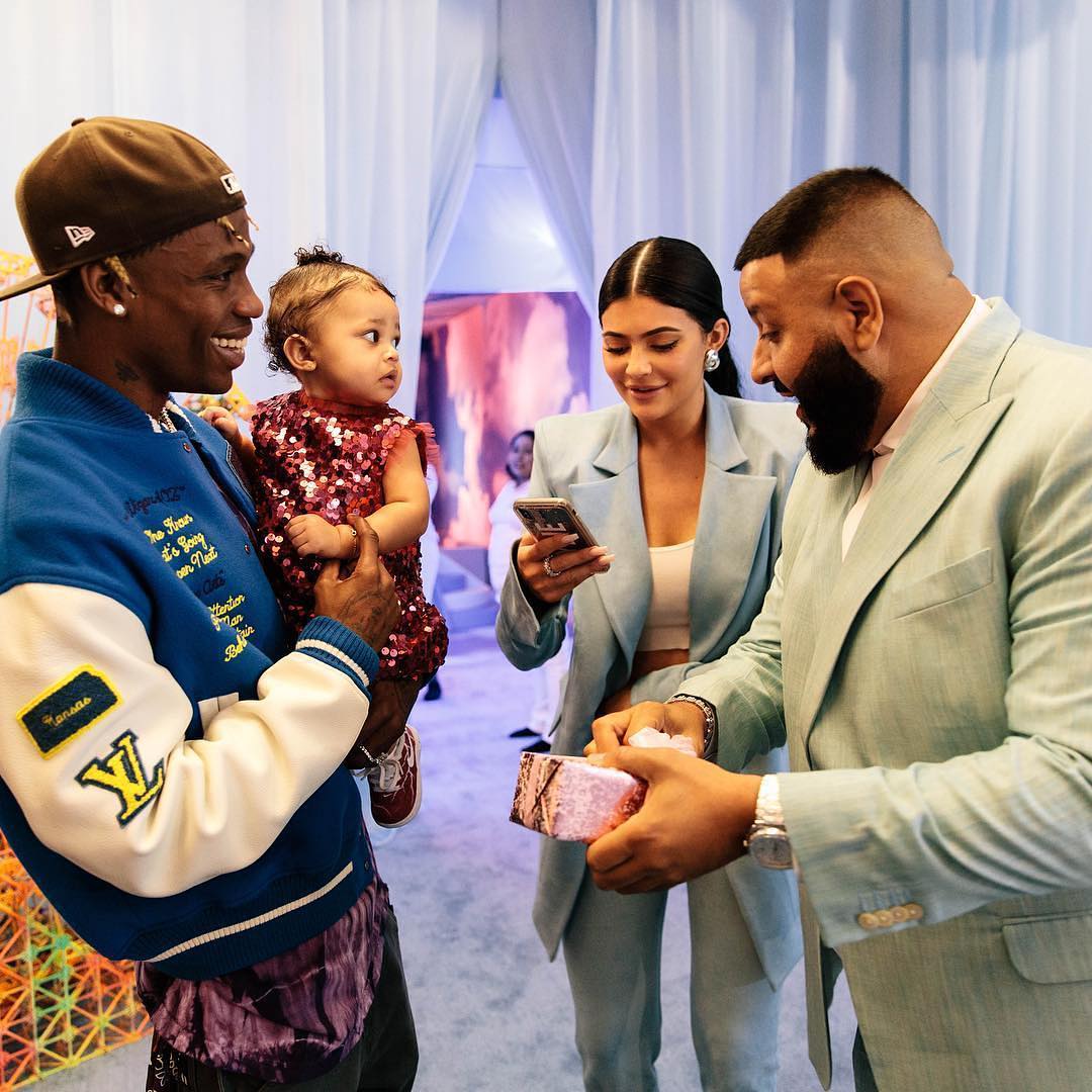 SPOTTED: Kylie Jenner, DJ Khaled and Travis Scott Stand Out at Stormi’s Birthday Party