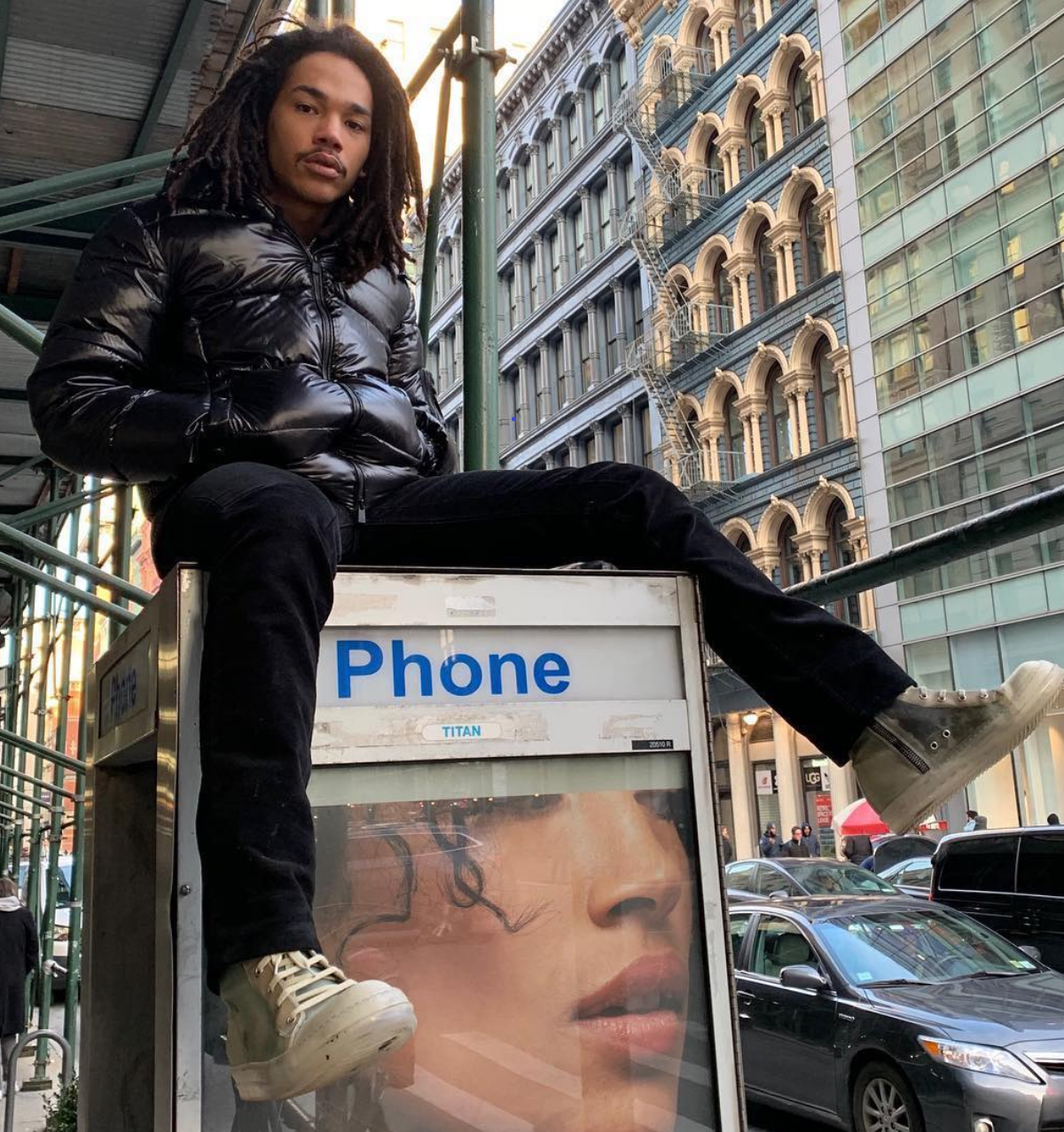 SPOTTED: Luka Sabbat Rocks a Relaxed Leather and Louis Vuitton Fit