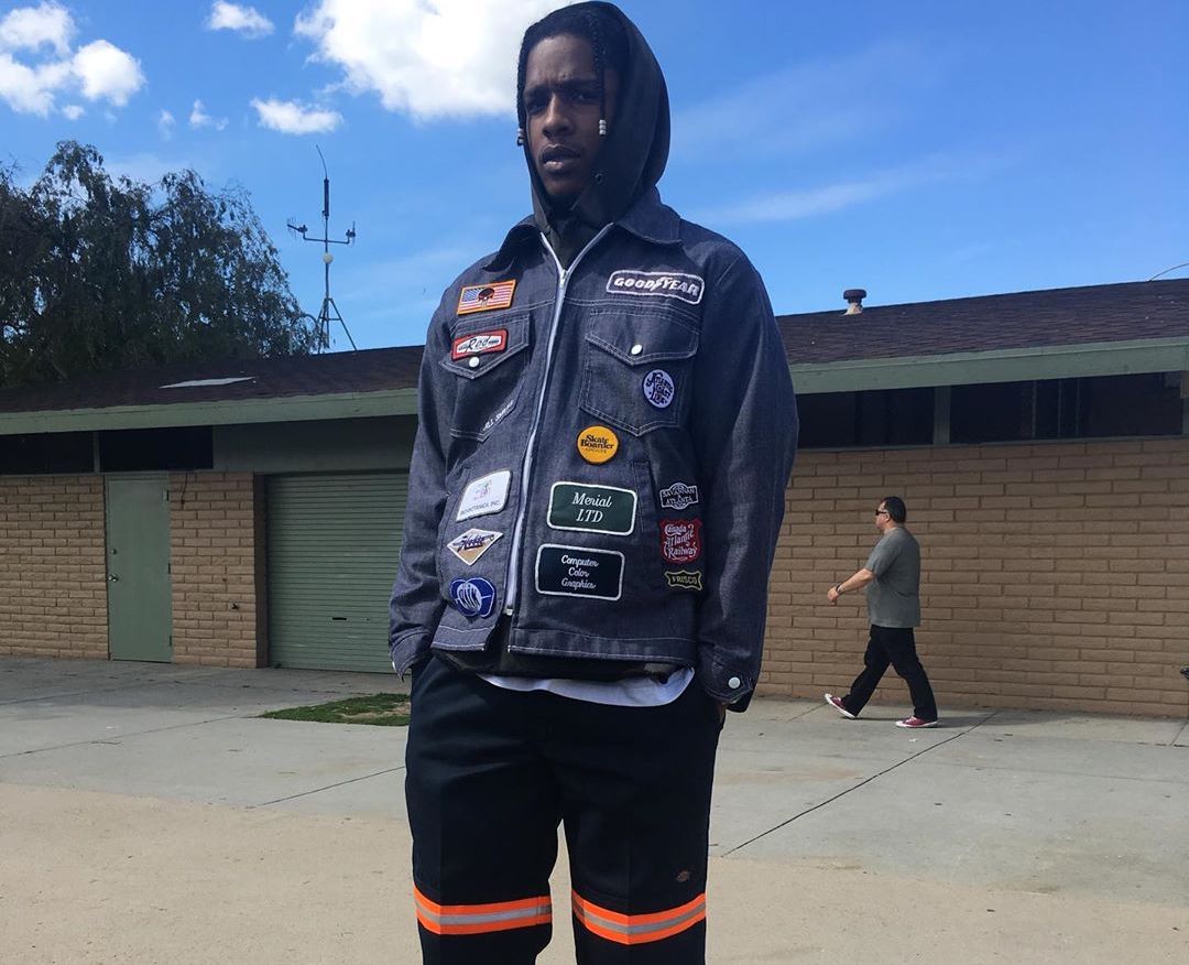 SPOTTED: ASAP Rocky in Dickies & Golf Le Fleur x Converse