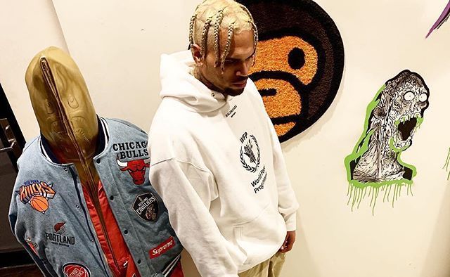 SPOTTED: Chris Brown in Balenciaga WFP Hoodie