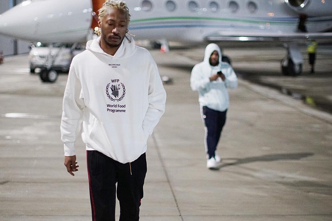 SPOTTED: Future Hops off the Private Jet in a Balenciaga WFP Hoodie