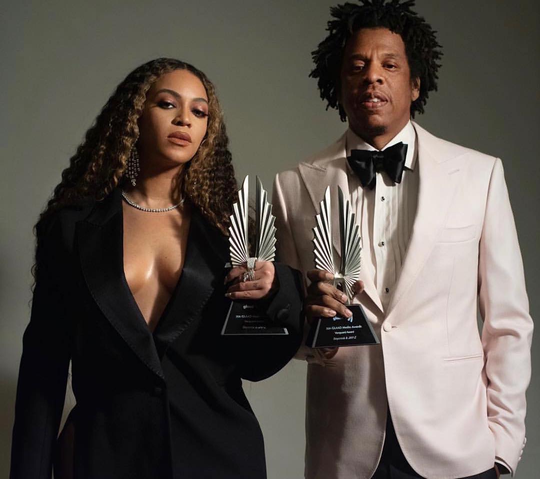 SPOTTED: JAY-Z & Beyonce Showoff Their GLAAD Vanguard Awards