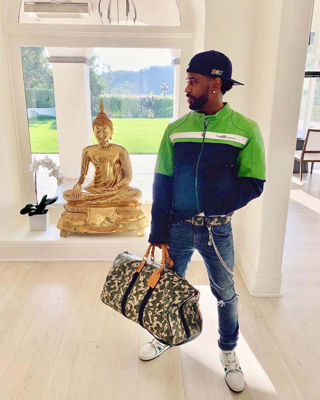 SPOTTED: Big Sean in Louis Vuitton Trainers & Al-Wissam Inc. Jacket – PAUSE  Online