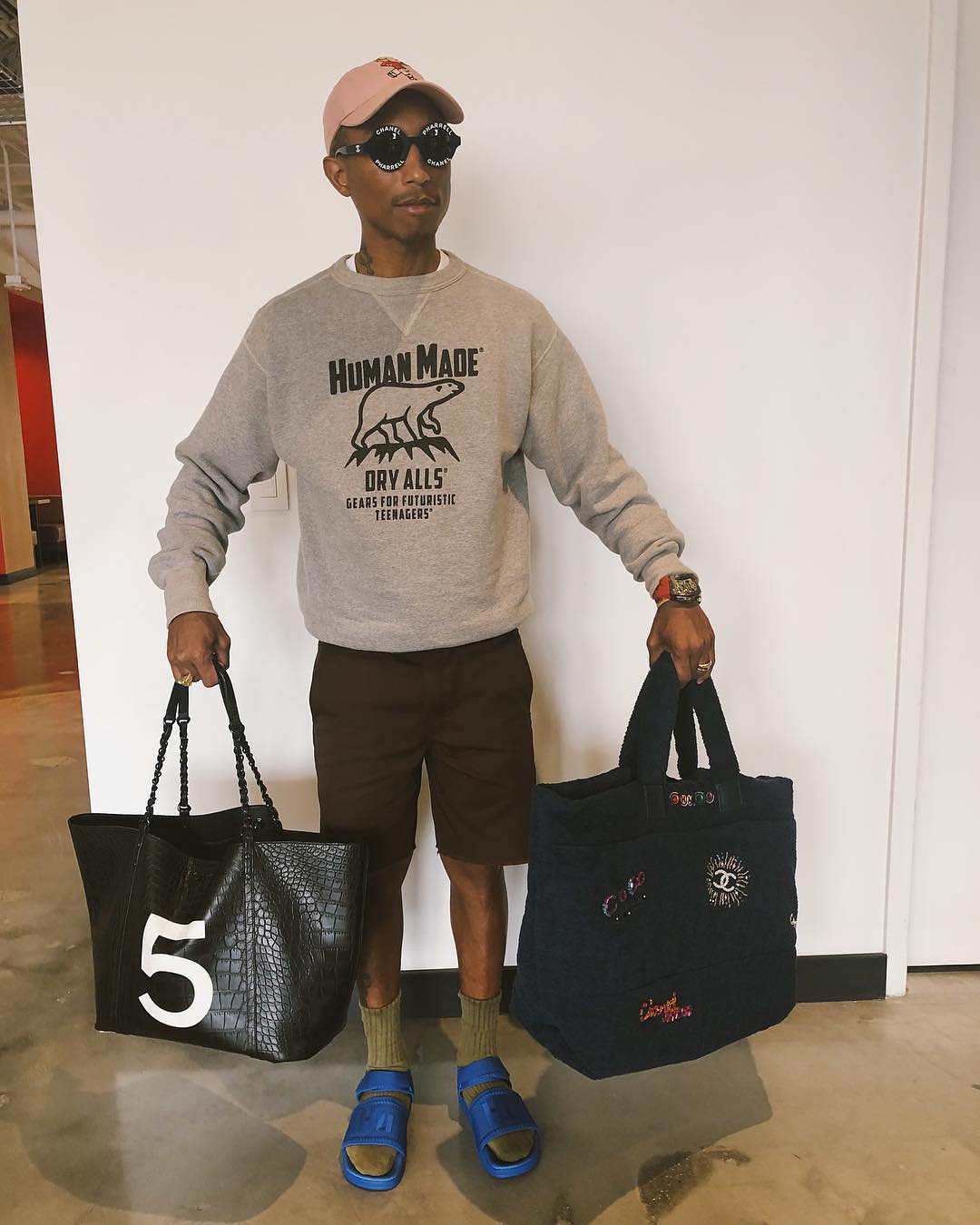 Pharrell Wants to Convince You to Buy a Man Bag