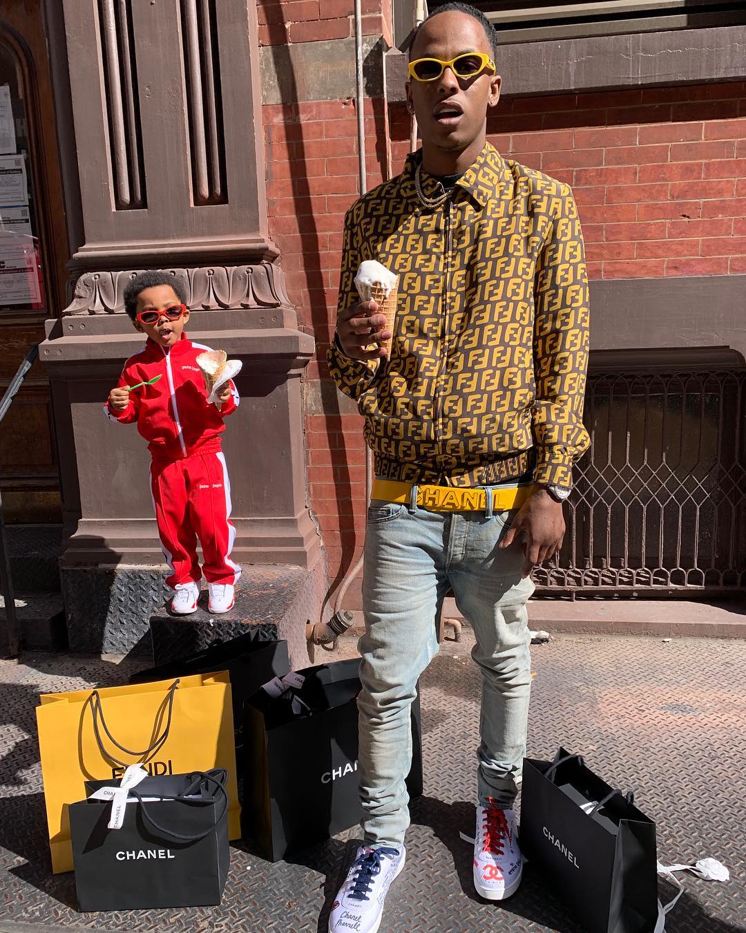 SPOTTED: Rich the Kid Flexes in Fendi Jacket, Chanel Trainers