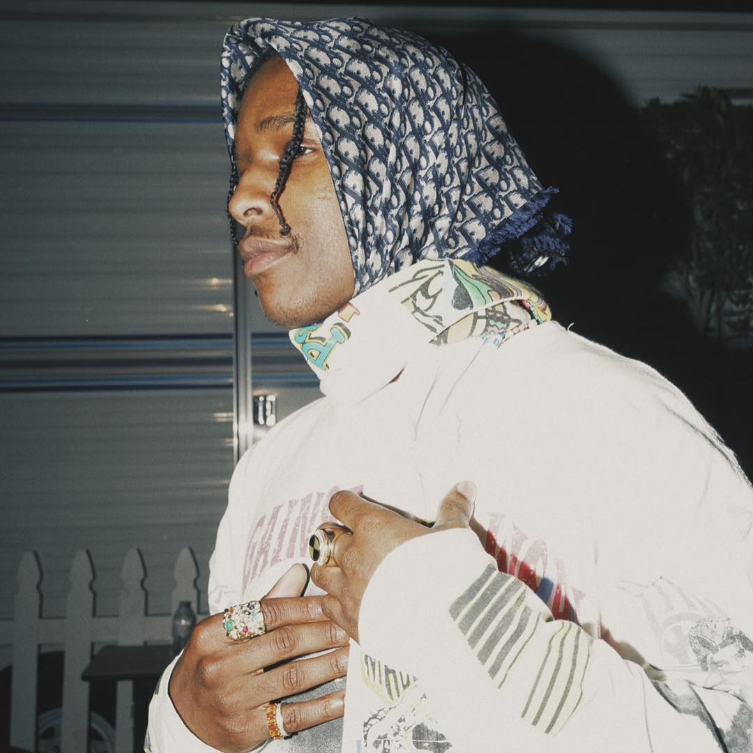 SPOTTED: ASAP Rocky at Coachella in Dior Oblique Babushka