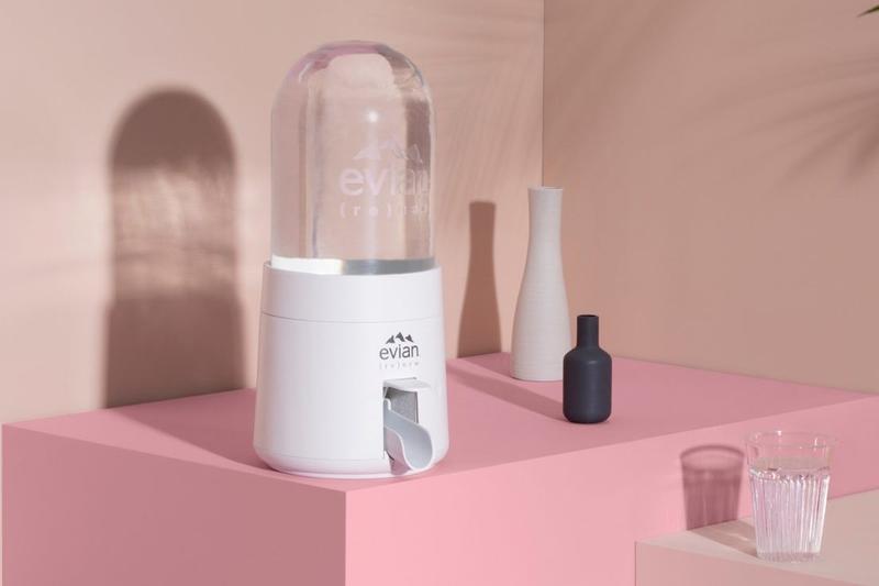 A Look at the Virgil Abloh Designed Evian Renew Dispenser