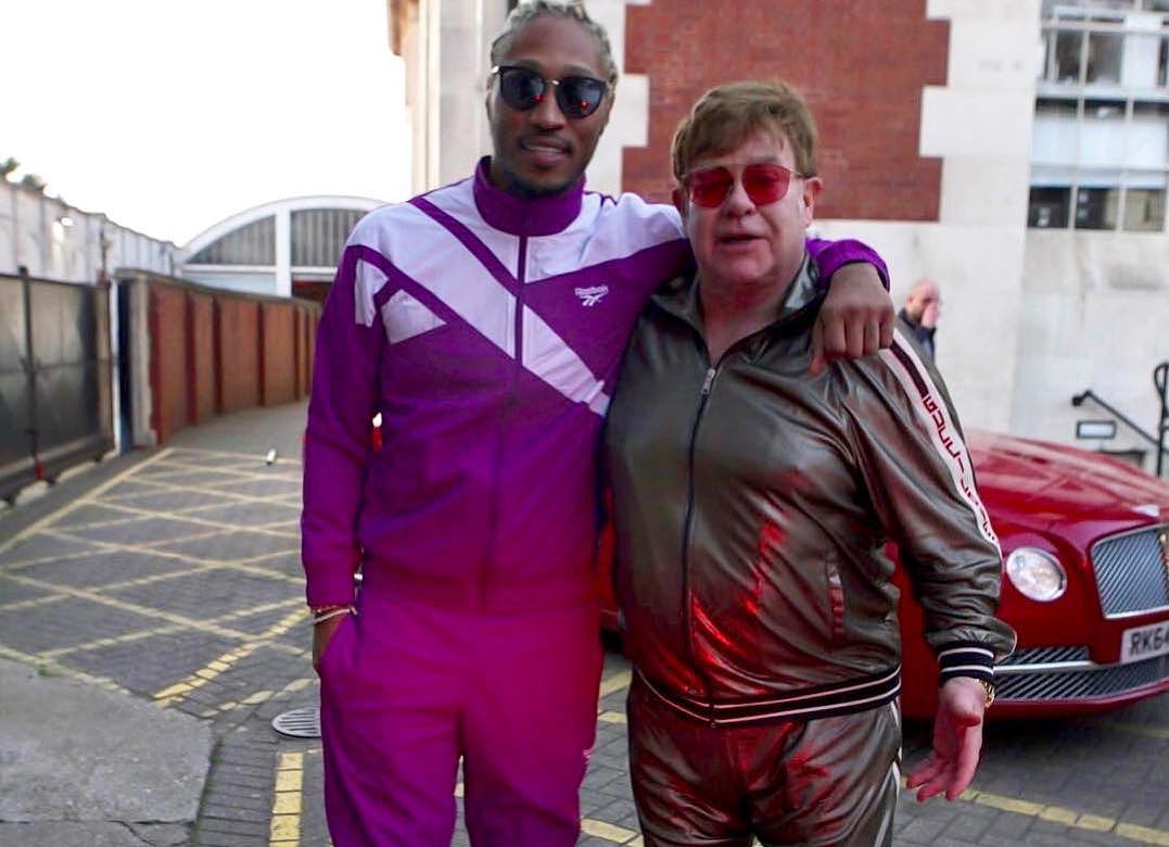 SPOTTED: Future & Elton John Flick it up in Reebok and Gucci Tracksuits