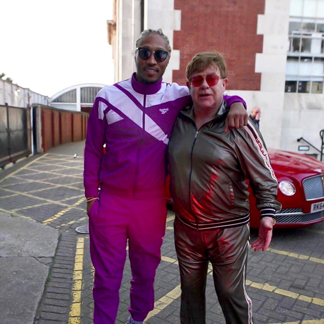SPOTTED: Future & Elton John Flick it up in Reebok and Gucci Tracksuits Online | Men's Fashion, Style, Fashion News & Streetwear
