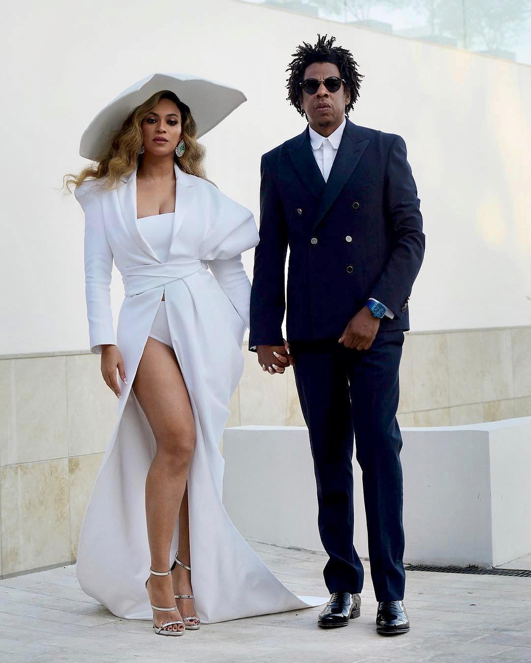 SPOTTED: JAY-Z & Beyonce Draped in Louis Vuitton By Virgil Abloh & Balmain  – PAUSE Online