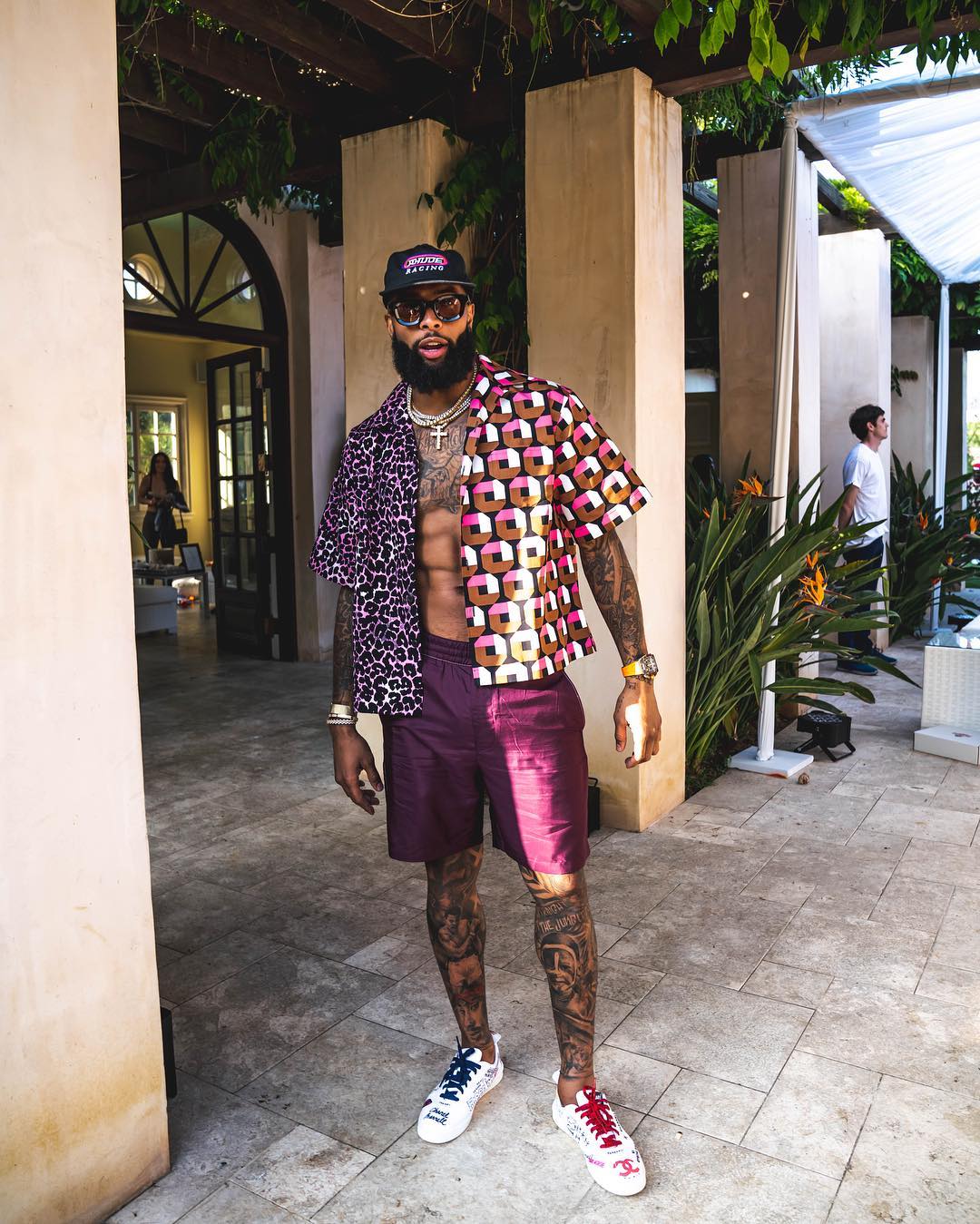 SPOTTED: Odell Beckham Jr Summer-ready in Prada Shirt, Rhude Hat & Chanel x Pharrell Sneakers – PAUSE Online | Men's Fashion, Street Style, Fashion News & Streetwear