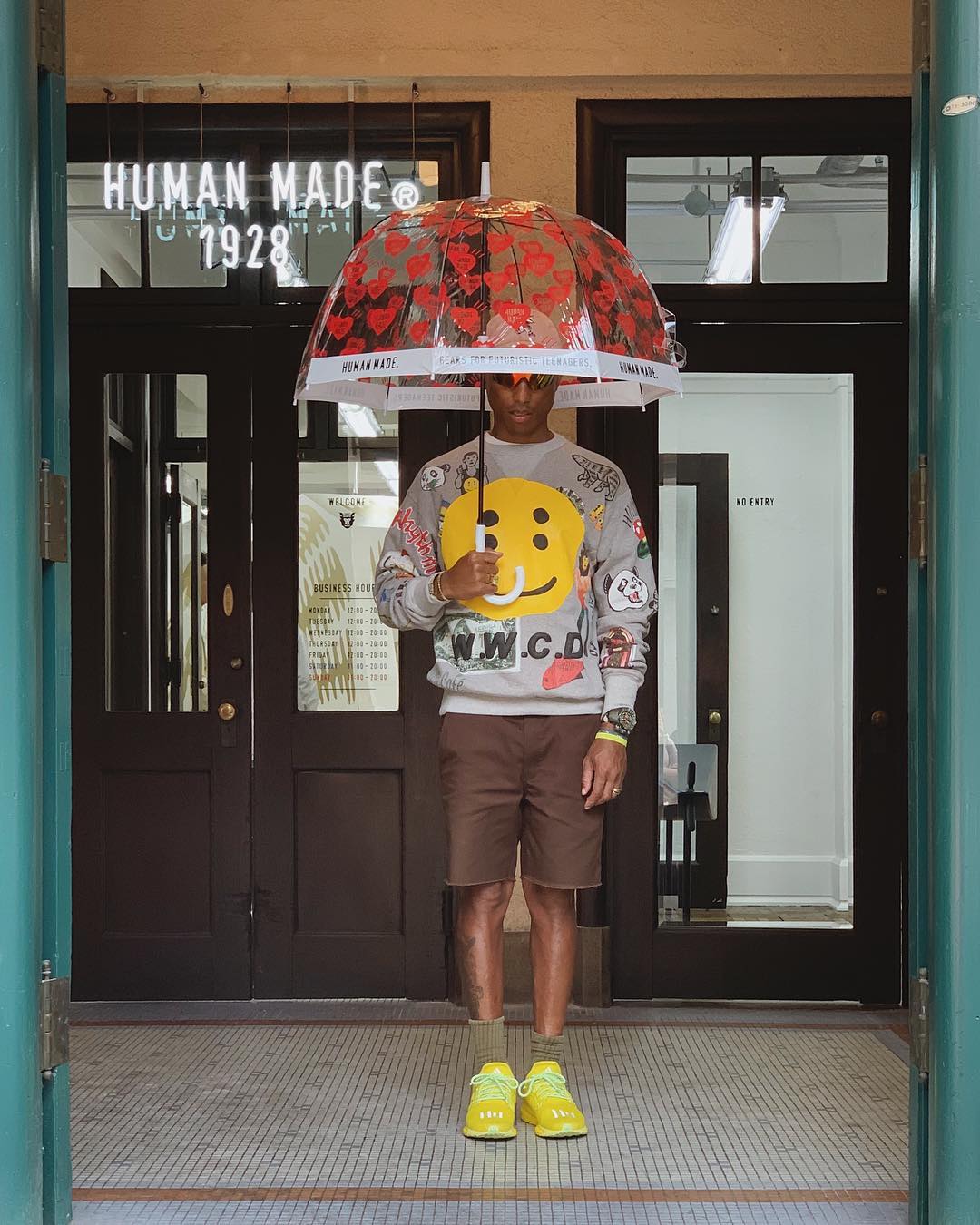 SPOTTED: Pharrell Williams Hits Human Made in Kyoto, Japan