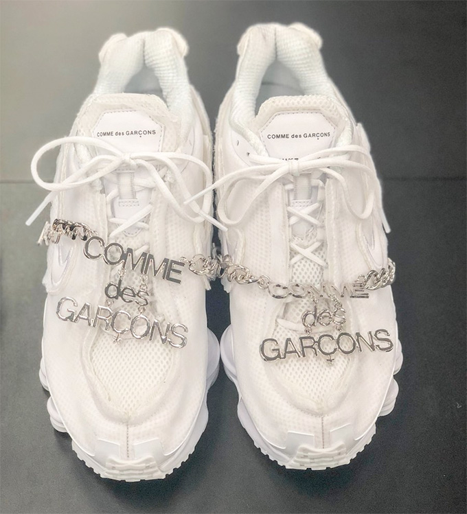 comme de garcons x nike shox