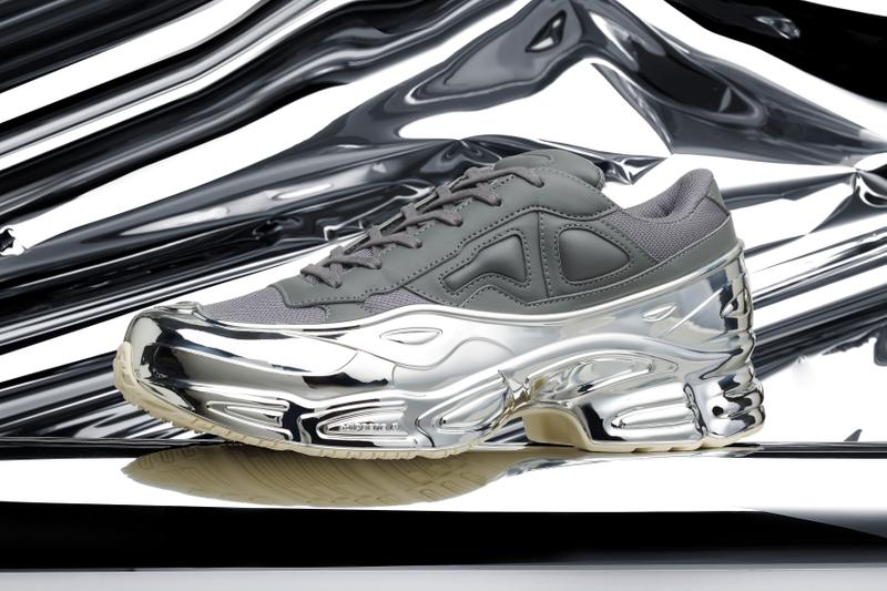 raf simons metallic sneakers