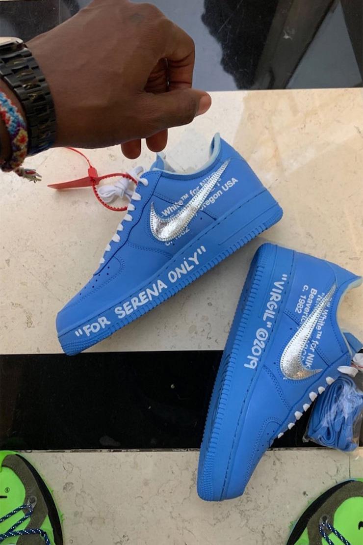 Louis Vuitton x Nike Air Force 1s by Virgil Abloh, Serena Williams